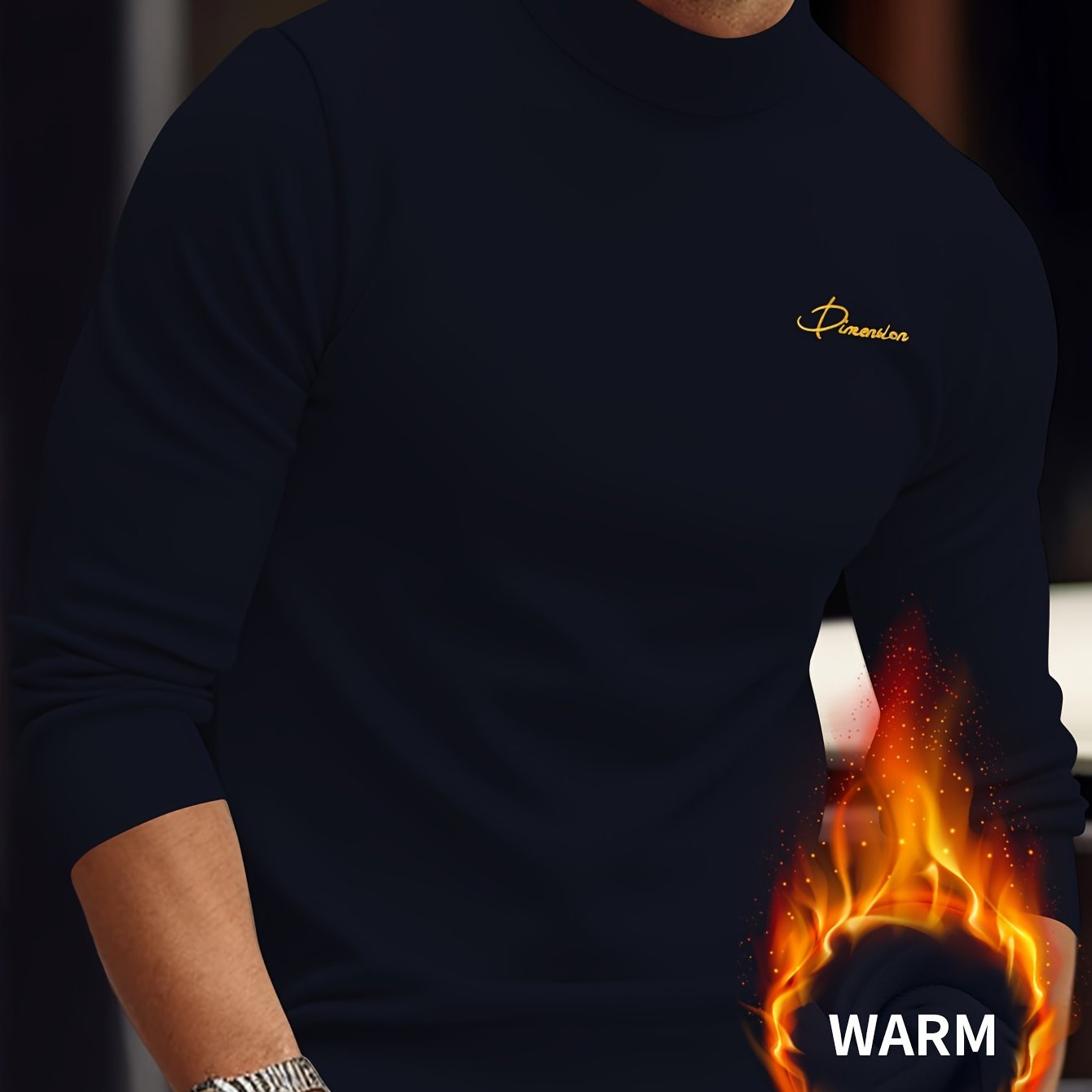 Z1012 Maglione Termico da Uomo a Maniche Lunghe con Scollo a Punta d'Arte - Maglia Invernale Calda e Resistente con Chiusura Frontale Intera con Zip, Collo Alto e Zip Integrale, Abbigliamento Lavabile in Lavatrice per Attività all'Aperto, Design con Zip F