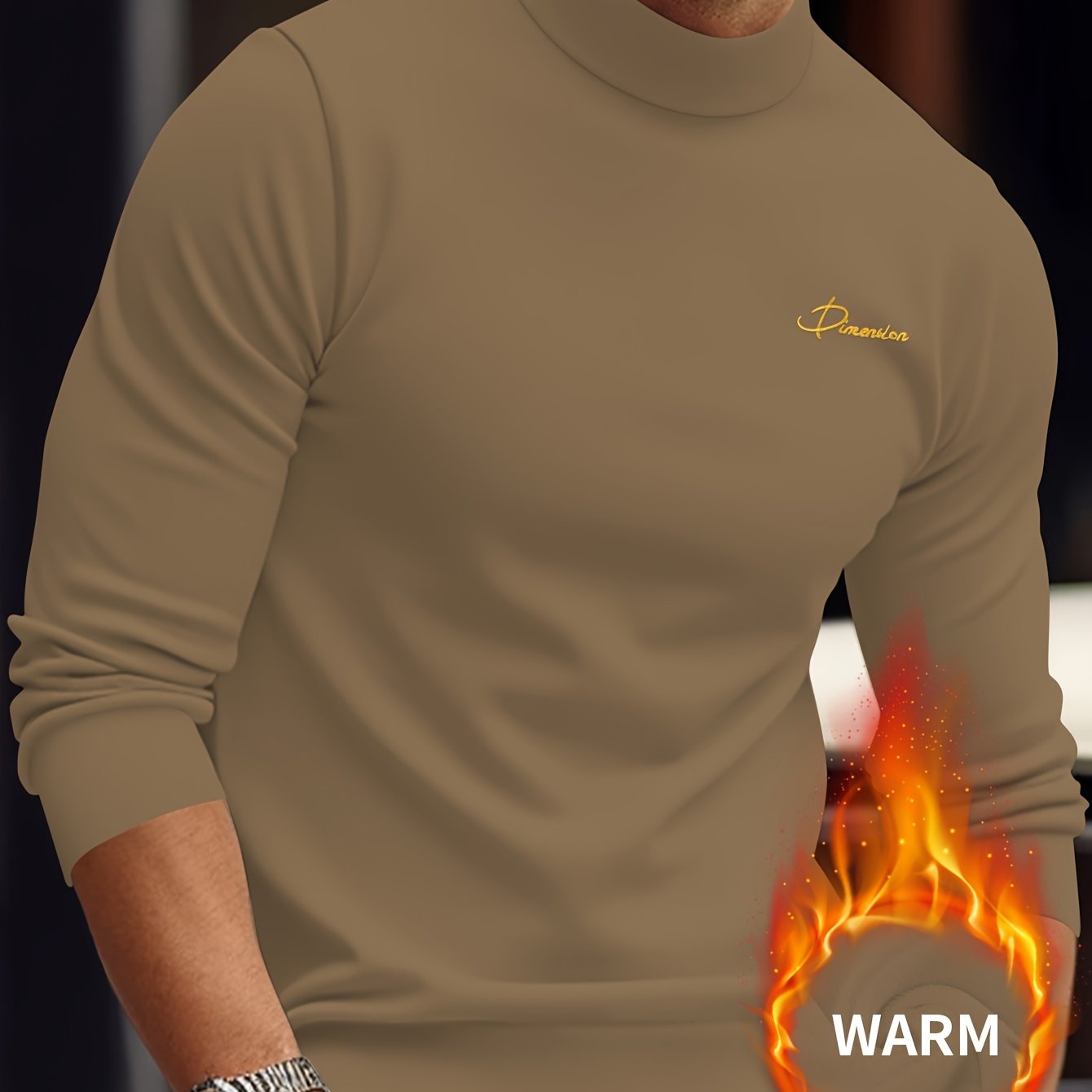Z1012 Maglione Termico da Uomo a Maniche Lunghe con Scollo a Punta d'Arte - Maglia Invernale Calda e Resistente con Chiusura Frontale Intera con Zip, Collo Alto e Zip Integrale, Abbigliamento Lavabile in Lavatrice per Attività all'Aperto, Design con Zip F