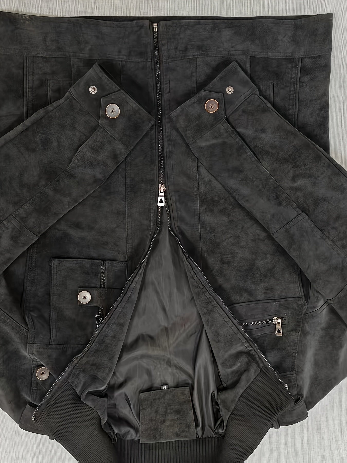 2805A# Giacca Casual Autunno-Inverno con Collo Alto per Giovani Uomini, Stile Workwear