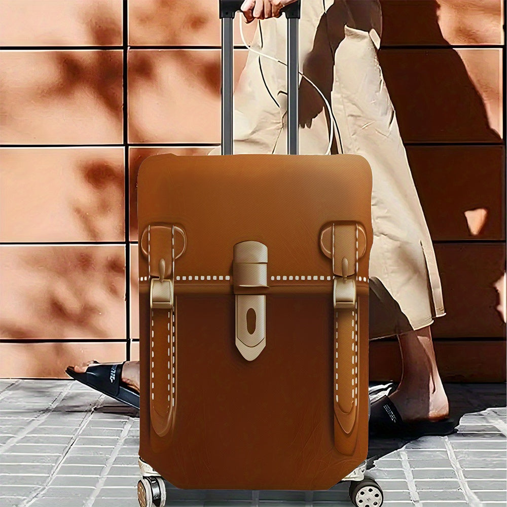 Una copertura per valigia da viaggio in stile vintage britannico con un design a motivi, perfetta per bagagli da viaggio, accessori da viaggio ed essenziale per le vacanze all'aperto, adatta per viaggi di lavoro e scenari di viaggio artistici. Si rivolge
