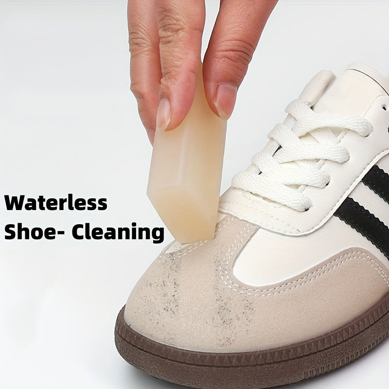 1pc Pulitore per scarpe in ecopelle con gomma - Rimuovi macchie senza elettricità per sneakers, abbigliamento, vetro, pareti, pavimenti, mobili - Strumento multifunzionale per pulizia a secco, cura delicata dei tessuti, materiale ABS, tema natalizio, rela