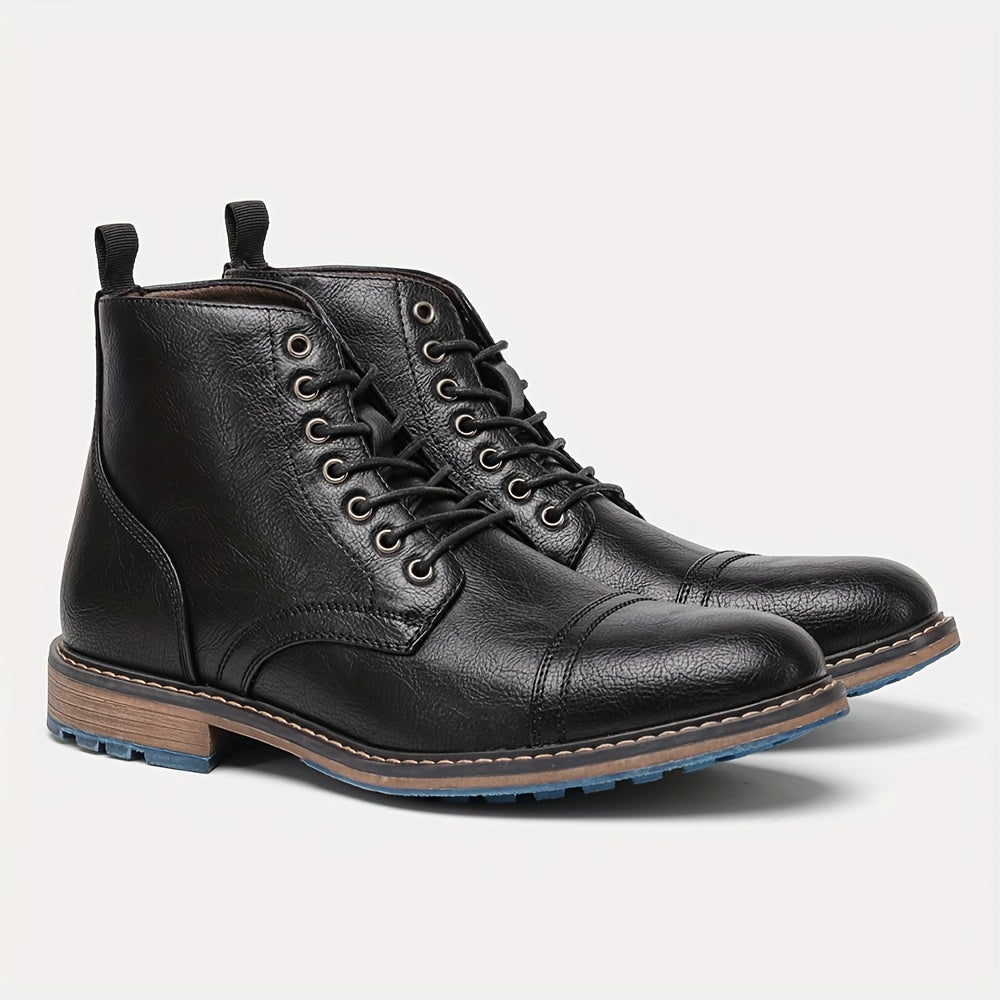Stivaletti Oxford da uomo Stivaletti con punta a punta Scarpe eleganti da esterno per matrimoni in ufficio