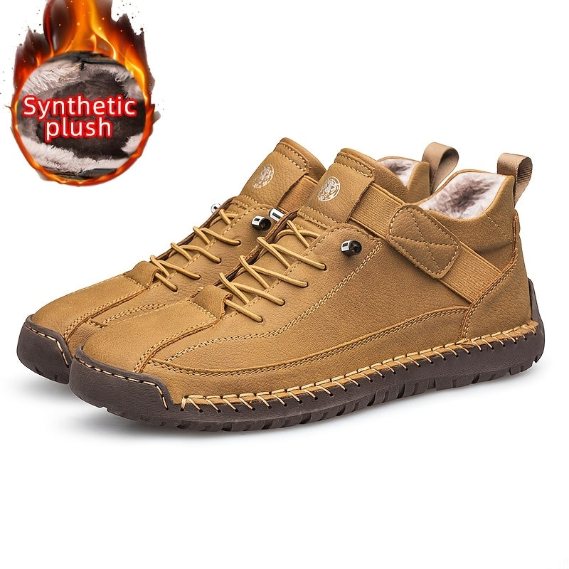 Scarpe da uomo casual con suola morbida e confortevole, realizzate a mano con cuciture a mano e fondo in gomma, marchio CLOHOO