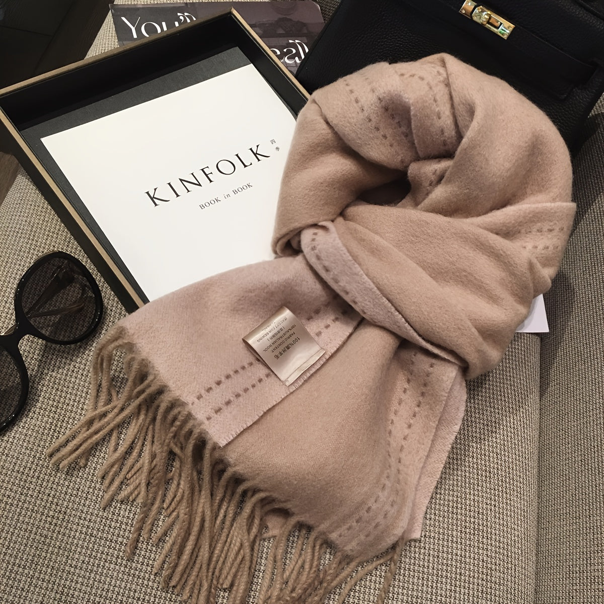 Sciarpa in Lana da Donna - Morbida e Calda per l'Inverno, Elegante Grigio/Nero/Marrone/Beige/Blu Navy/Carbone, Versatile Sciarpina & Scialle adatta a Outfit Casual o Formali, Accessorio Confortevole Quotidiano ed Occasionale Speciale – Facile Manutenzione