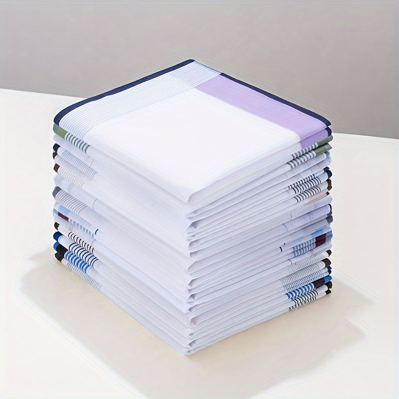 12-Pack di eleganti fazzoletti bianchi - Morbidi, assorbenti e resistenti per matrimoni, eventi formali, uso quotidiano - Perfetti per donne e uomini - Confezione a prezzo basso per occasioni speciali e regali, accessori per matrimoni, stile sofisticato,