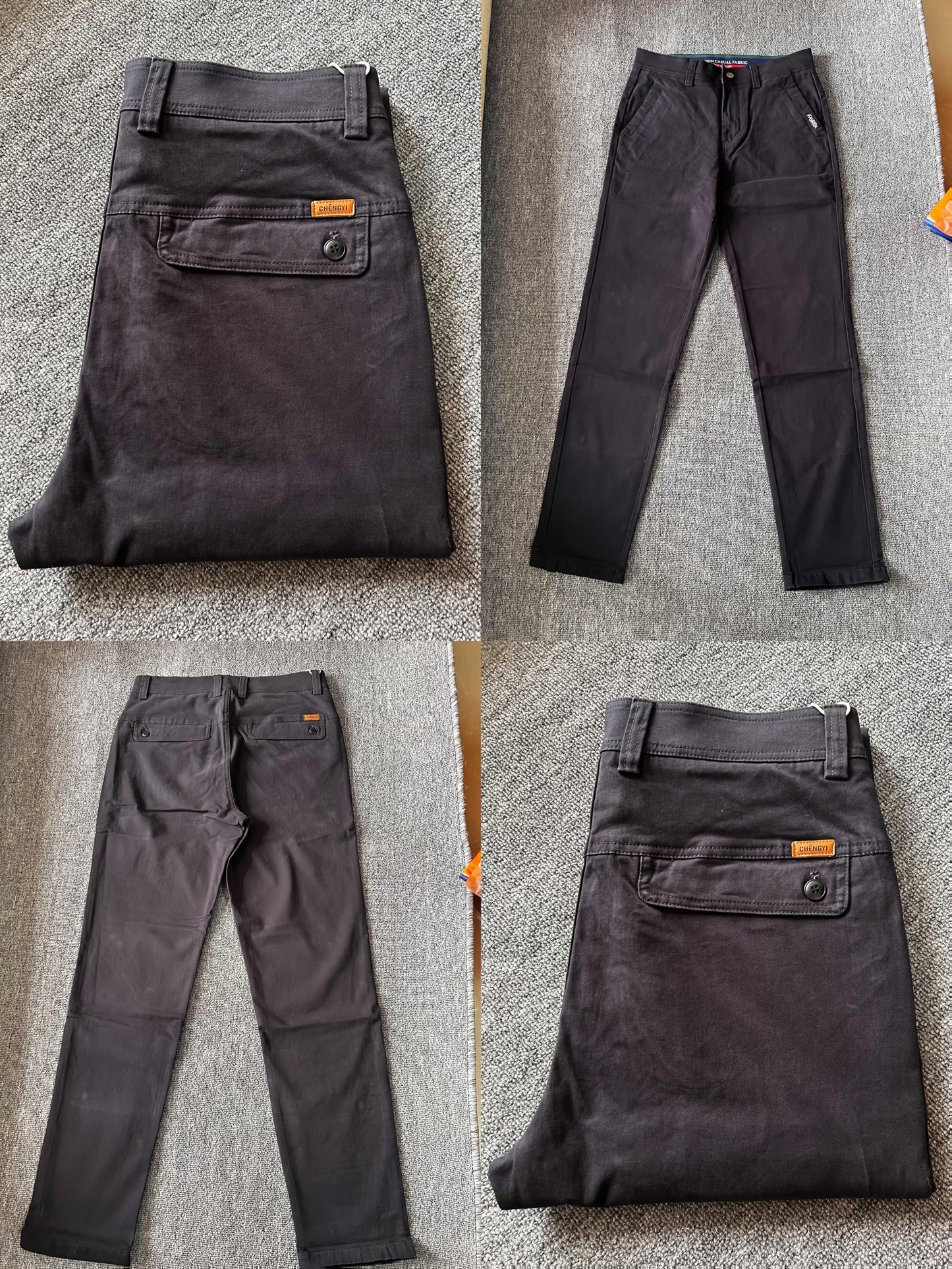 Pantaloni Uomo Autunno 2024, Business Casual di Alta Qualità in Cotone a Gamba Dritta Elasticizzata per Lavoro e Tempo Libero. Stile Moderna, Vestibilità Sartoriale Tessuto Traspirante. Ideali Per Impiegati E Abbigliamento Metropolitano