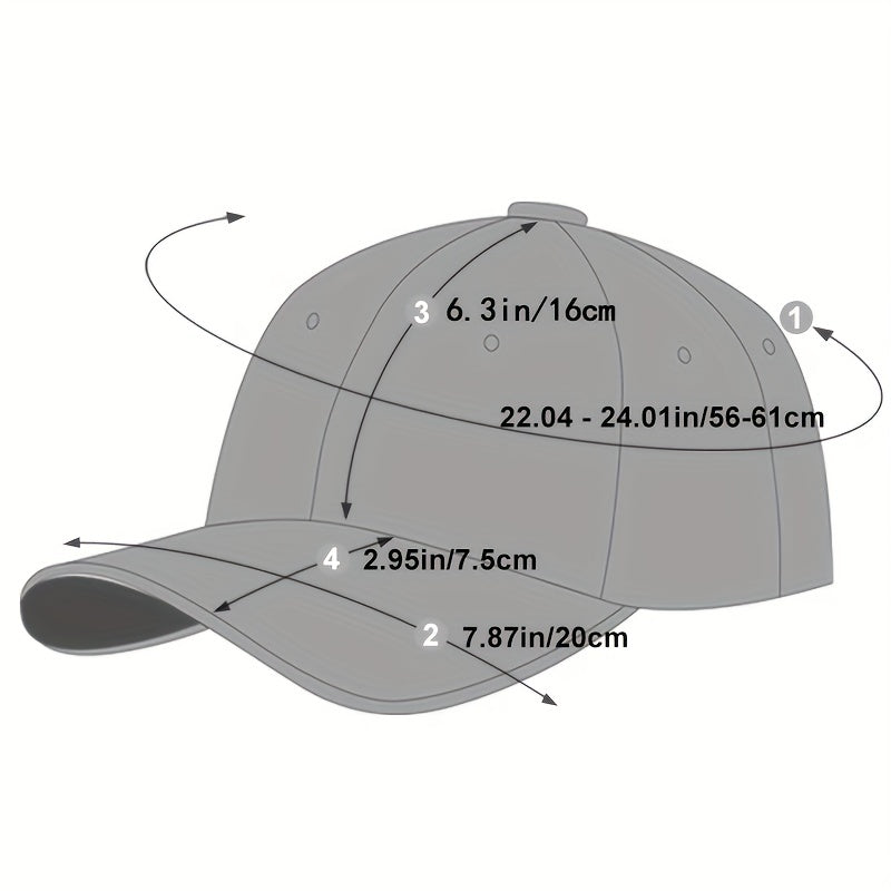 1 Cappello da baseball nero in pelle sintetica con visiera regolabile - Leggero, resistente e traspirante per attività all'aperto, viaggi, feste in spiaggia e abbigliamento casual, cappello da moda primaverile | Cappello da baseball regolabile | Equipaggi