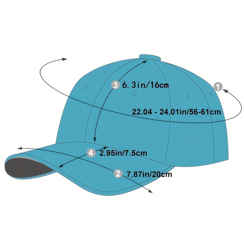 1pz Cappello da baseball in pelle PU da uomo, scelta ideale per i regali