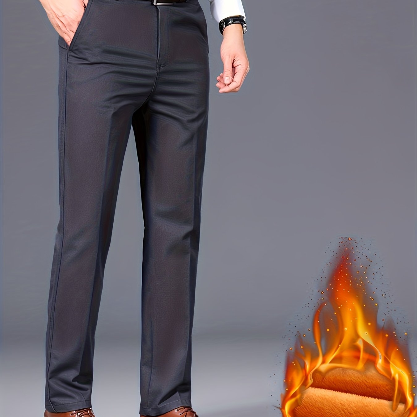 Nuovo Arrivo Inverno Pantaloni Casual Uomo Slim Fit in Puro Cotone Caldi e Versatili