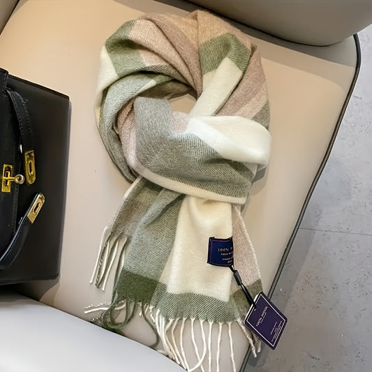 Sciarpa Classica Australiana Britannica - Sciarpa Unisex Invernale a Righe Vintage e Calda