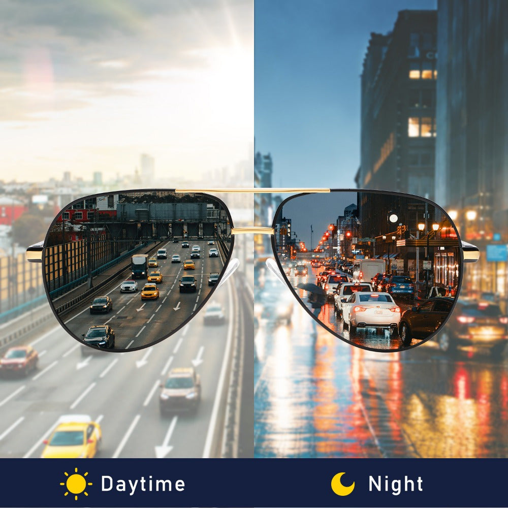 Occhiali casual in metallo e acetato da uomo e da donna HyJex con lenti polarizzate per arrampicata, escursionismo e tempo libero quotidiano