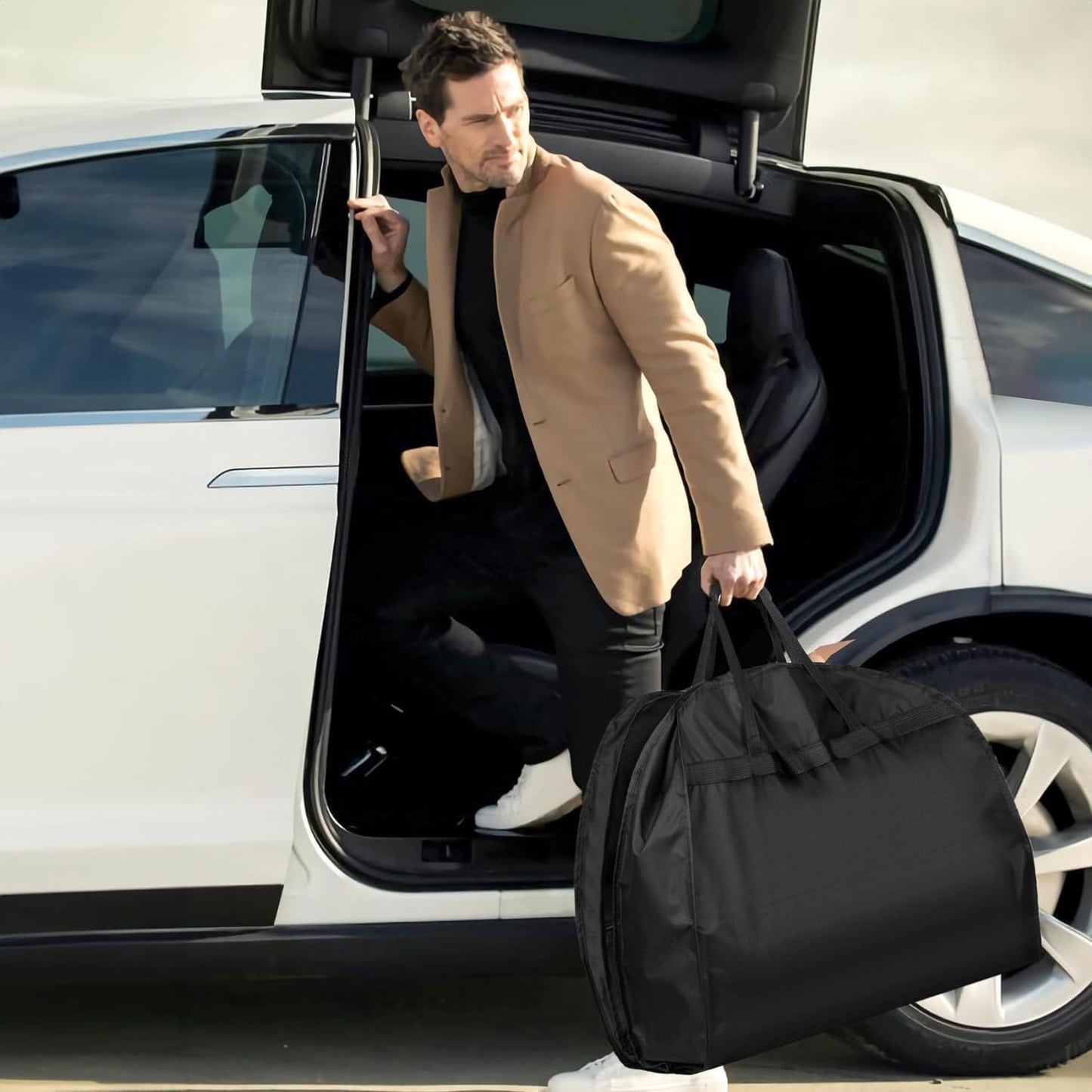 1/2pz 12.7cm Borse per Abiti Robuste con Gusci per Viaggi 109.22cm Borse per Abiti da Appendere per Armadio con Tasche Porta Abiti da Uomo per Camicie, Cappotti, Vestiti