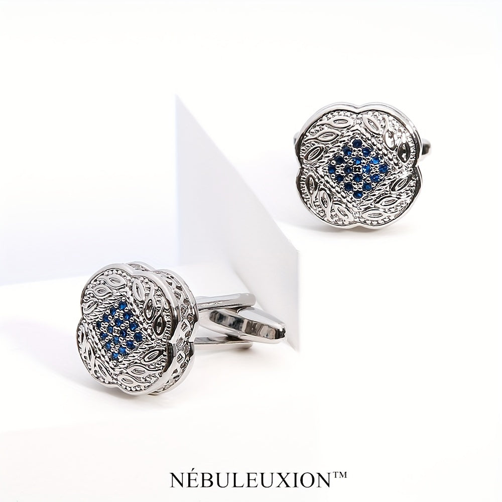 2 pezzi di gemelli per camicia, per matrimonio/banchetto/cerimonia/affari, il regalo migliore per gli uomini