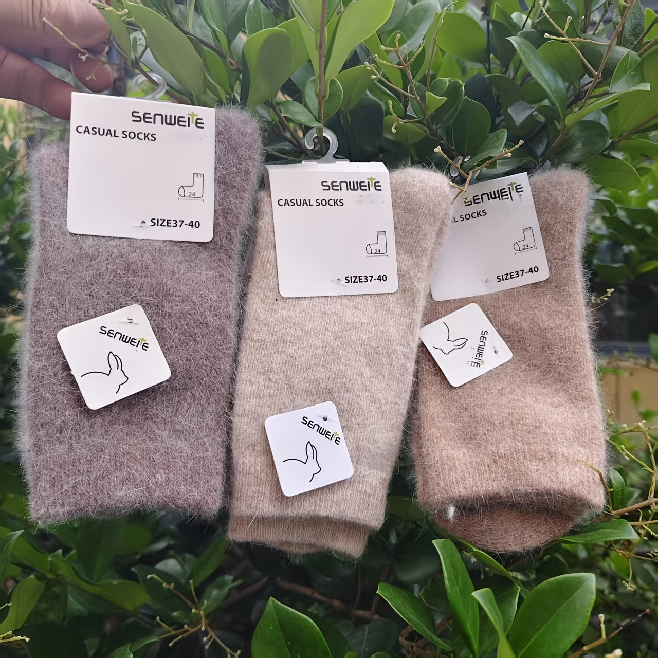 3 Paia di Calzini Autunnali e Invernali da Donna, Calze a Mezza Gamba da Donna, Spesse e Calde in Autunno e Inverno, Calze Tinta Unita e Design Versatile per il Pendolarismo! Calzini Antifreddo e Morbidi per Autunno e Inverno!, Calze Lunghe da Donna