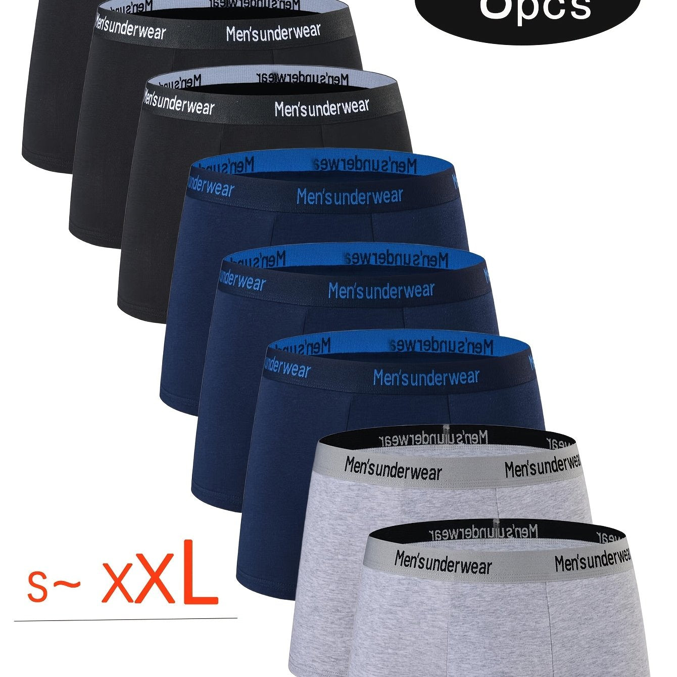 8 Pezzi Mutande Uomo in Cotone Misto, 95% cotono Boxer Casual, Pantaloncini Sportivi Traspiranti Comodi ed Elastici, Boxer da Uomo,Intimo Uomo di Alta Qualità,Mutande per Uomini,Intimo per Uomini,Slip Boxer da Uomo,Slip Boxer da Uomo, Intimo da Tempo Libe