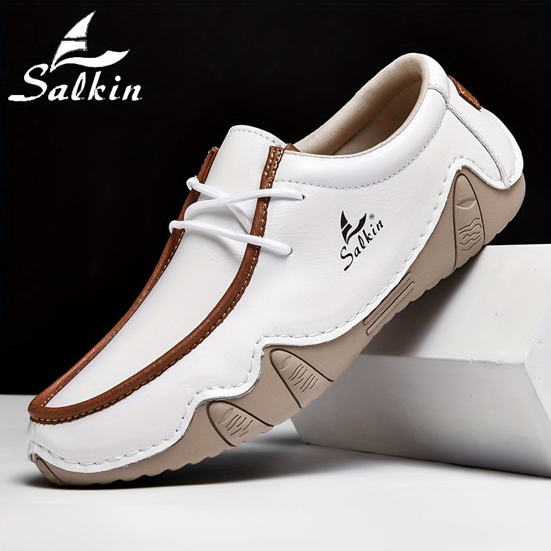 Mocassini Casual Fatti a Mano da Uomo Salkin - Sneakers Comode e Resistenti con Lacci in Diversi Colori