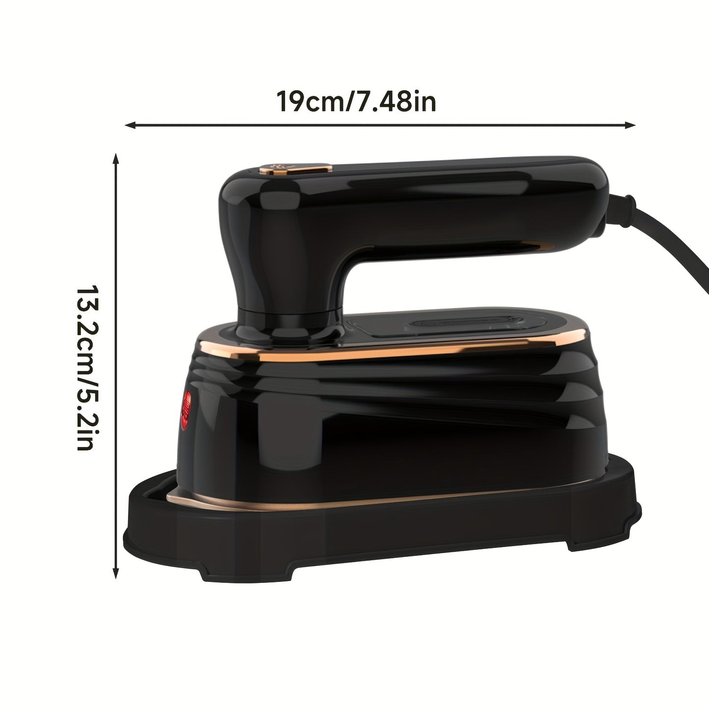 PANCERKA 1pc Piastra Vapore a Mano per Abiti, 1200W 2-in-1 Piegatura e Vapore, Piastra Grande, Rimuovi Rughe per Tessuti per Casa e Viaggio (Spina EU), Piastra Vapore per Abiti da Viaggio, Design Piastra Sottile, Costruzione Piastra Durevole, Piastra Vapo