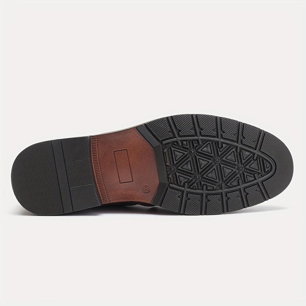Stivali Termici Da Uomo Con Cerniere, Stivali Foderati In Pelliccia Sintetica, Scarpe Da Passeggio Casual, Stile Preppy