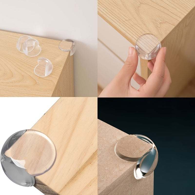 10pz Protezioni Angolari in Silicone Trasparente - Paracolpi di Sicurezza Anticollisione con Adesivo Forte, Protettori per Mobili Resistenti per Casa e Ufficio, Prevenzione Infortuni | Design Trasparente | Protezione Flessibile, Protettore d'Angolo per Mo