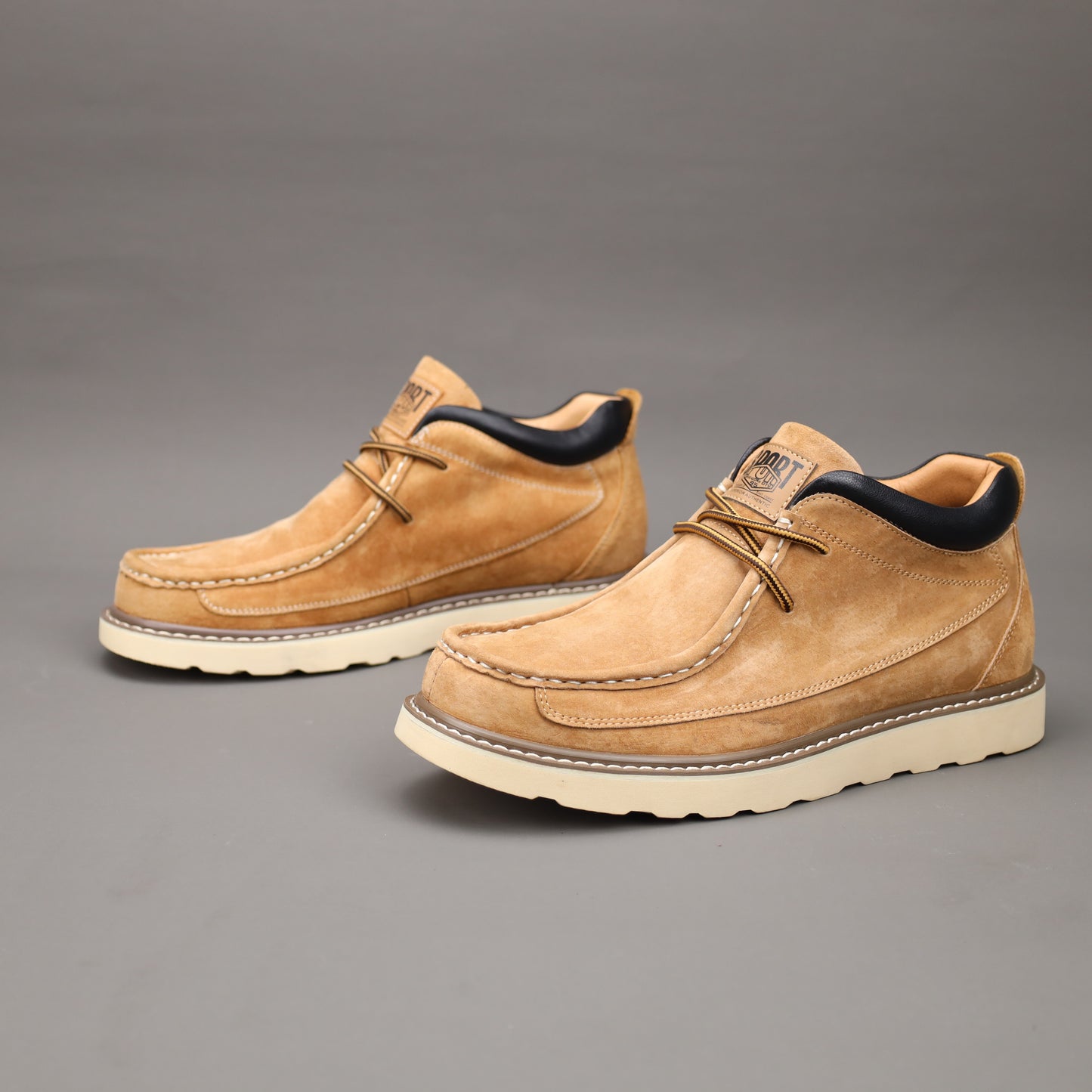 1Paio di Stivali Oxford Derby alla Moda da Uomo - Stivali Casual con Lacci e Seconda Pelle di Vero Pelle Sintetica, Fodera in Seta, Suola in Gomma per Tutte le Stagioni - Versatile per l'Abbigliamento Quotidiano, Feste e Stile Stradale