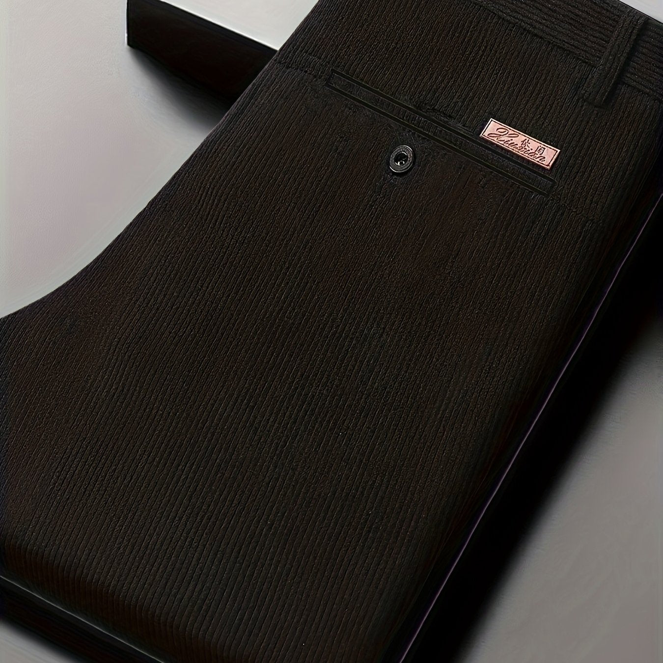 Pantaloni Eleganti da Uomo in Velluto a Coste - 5 Colori Disponibili, Pantaloni a Gamba Dritta Business Casual & Semi-Formali, Tessuto Antivizzo per Ufficio, Matrimonio, Riunioni - Primavera/Autunno (Lavaggio a Mano/Lavaggio a Secco) - Vestibilità Matura,