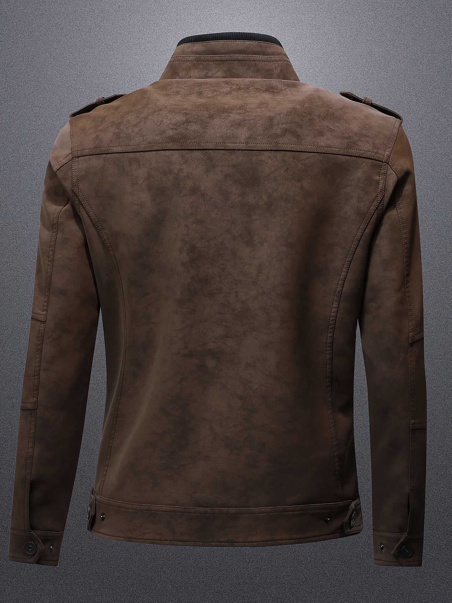 2805A# Giacca Casual Autunno-Inverno con Collo Alto per Giovani Uomini, Stile Workwear