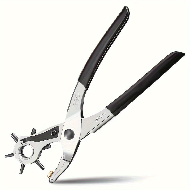 Strumento di Foratura Rotativo JRF per Pelle Sintetica ad Alta Resistenza - Dimensioni Versatili da 2mm a 4.5mm per Cinture, Cinturini di Orologi & Borse - Punzone in Acciaio Inossidabile Durevole per Creazione e Riparazione