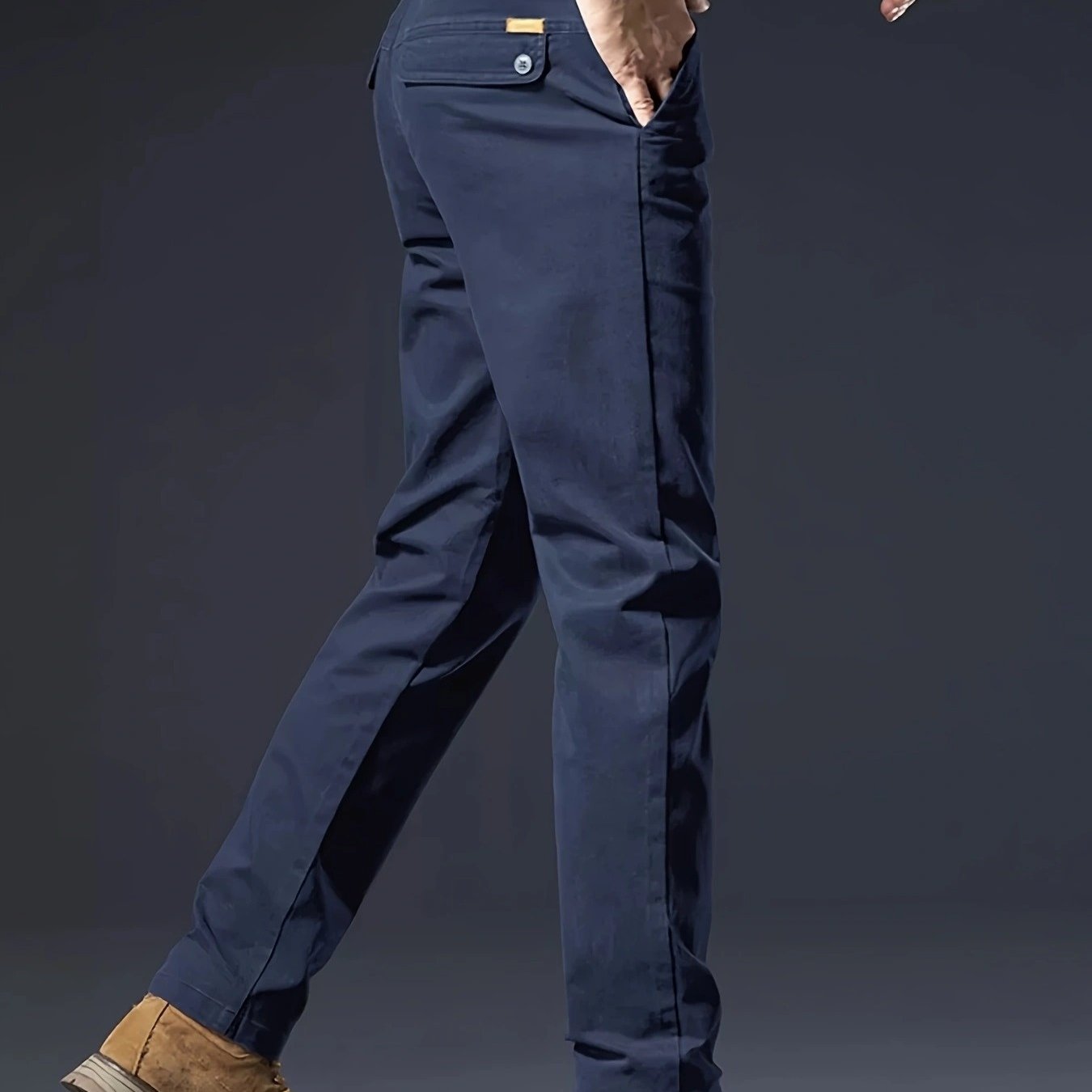 Pantaloni Uomo Autunno 2024, Business Casual di Alta Qualità in Cotone a Gamba Dritta Elasticizzata per Lavoro e Tempo Libero. Stile Moderna, Vestibilità Sartoriale Tessuto Traspirante. Ideali Per Impiegati E Abbigliamento Metropolitano