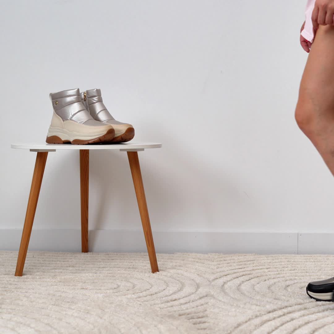Stivaletti Piatti da Donna, Comodi ed Eleganti, Imbottiti con Chiusura a Zip Laterale