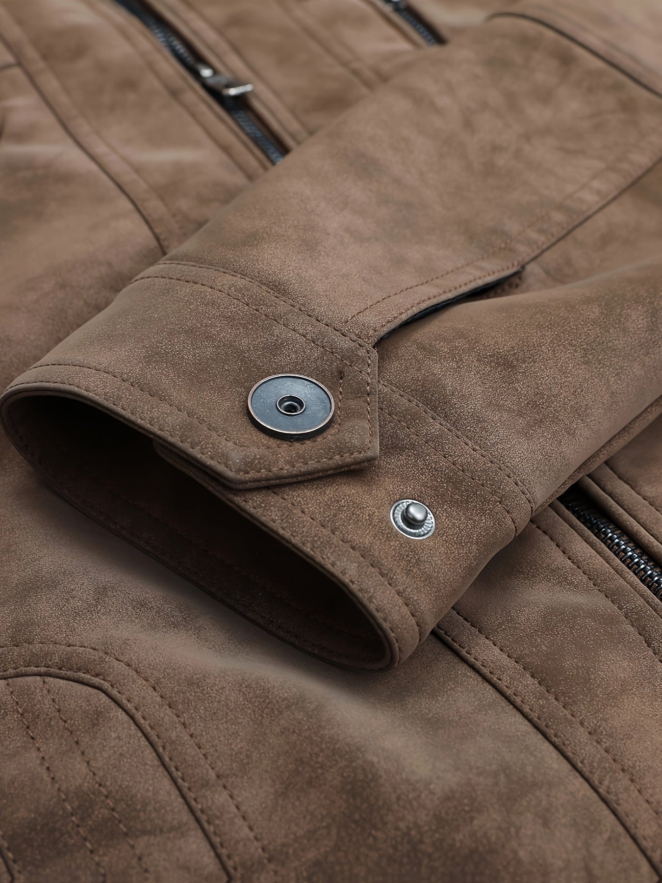 2805A# Giacca Casual Autunno-Inverno con Collo Alto per Giovani Uomini, Stile Workwear