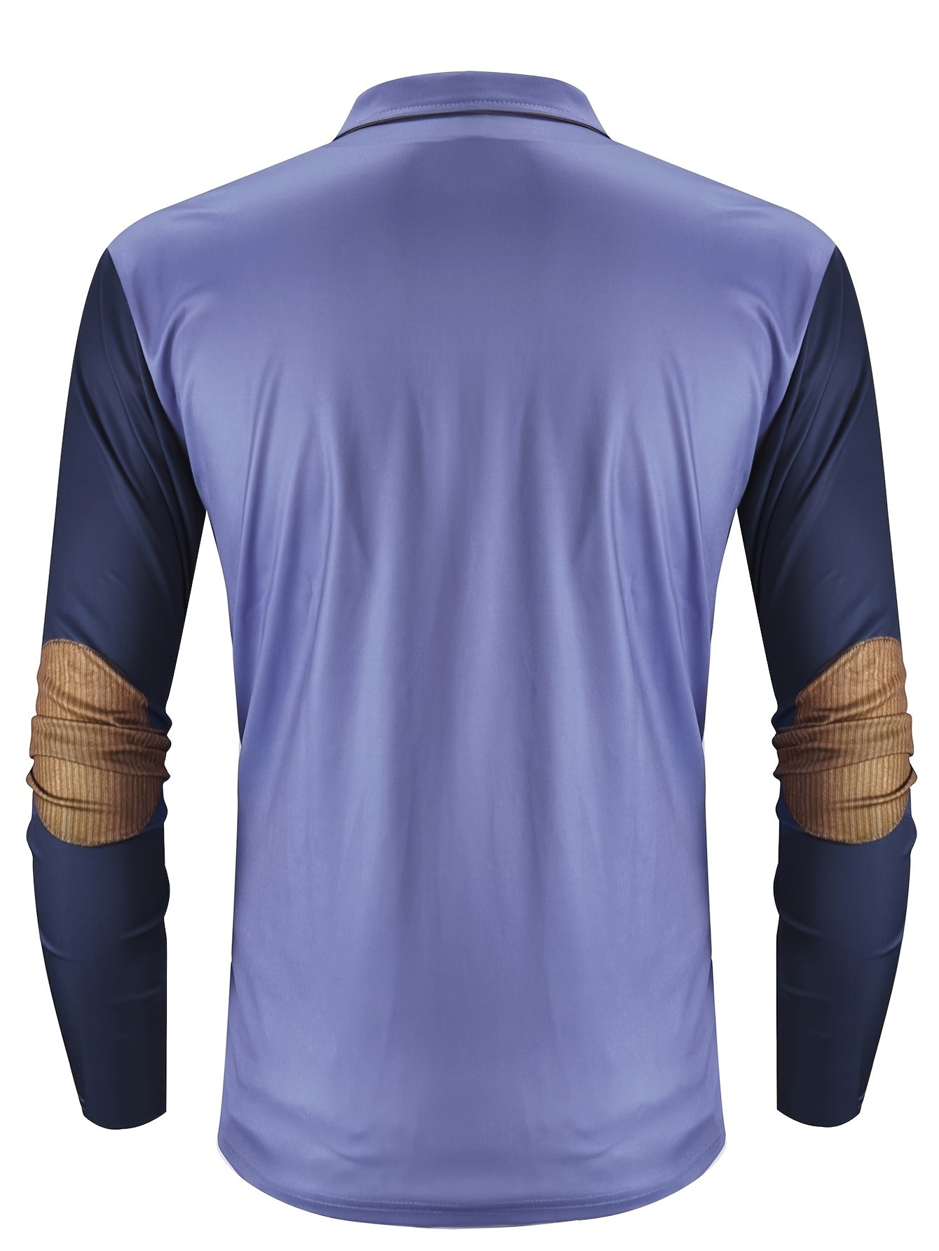 Maglietta polo a maniche lunghe con stampa di vela vintage per uomo, casual in poliestere 100% con maglia, vestibilità regolare con colletto a revers e zip, leggermente elasticizzata, 180 g/m² - Collezione autunnale