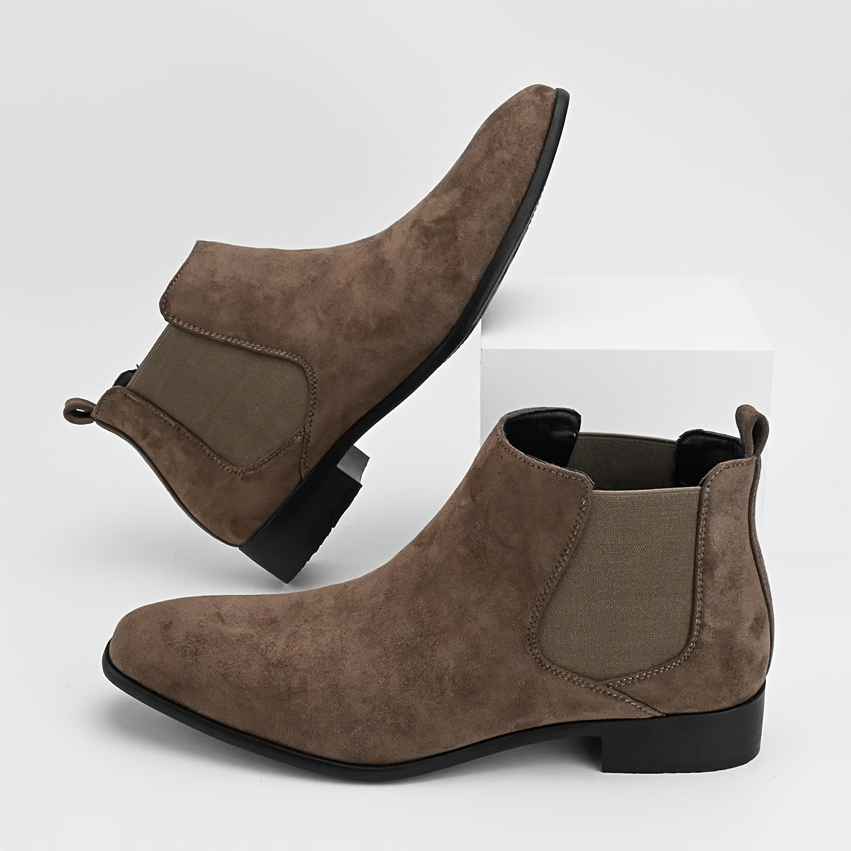 Stivaletti Chelsea da uomo Stivaletti eleganti Stivaletti casual Stivaletti alla caviglia Slip On Scarpe eleganti per campeggio all'aperto