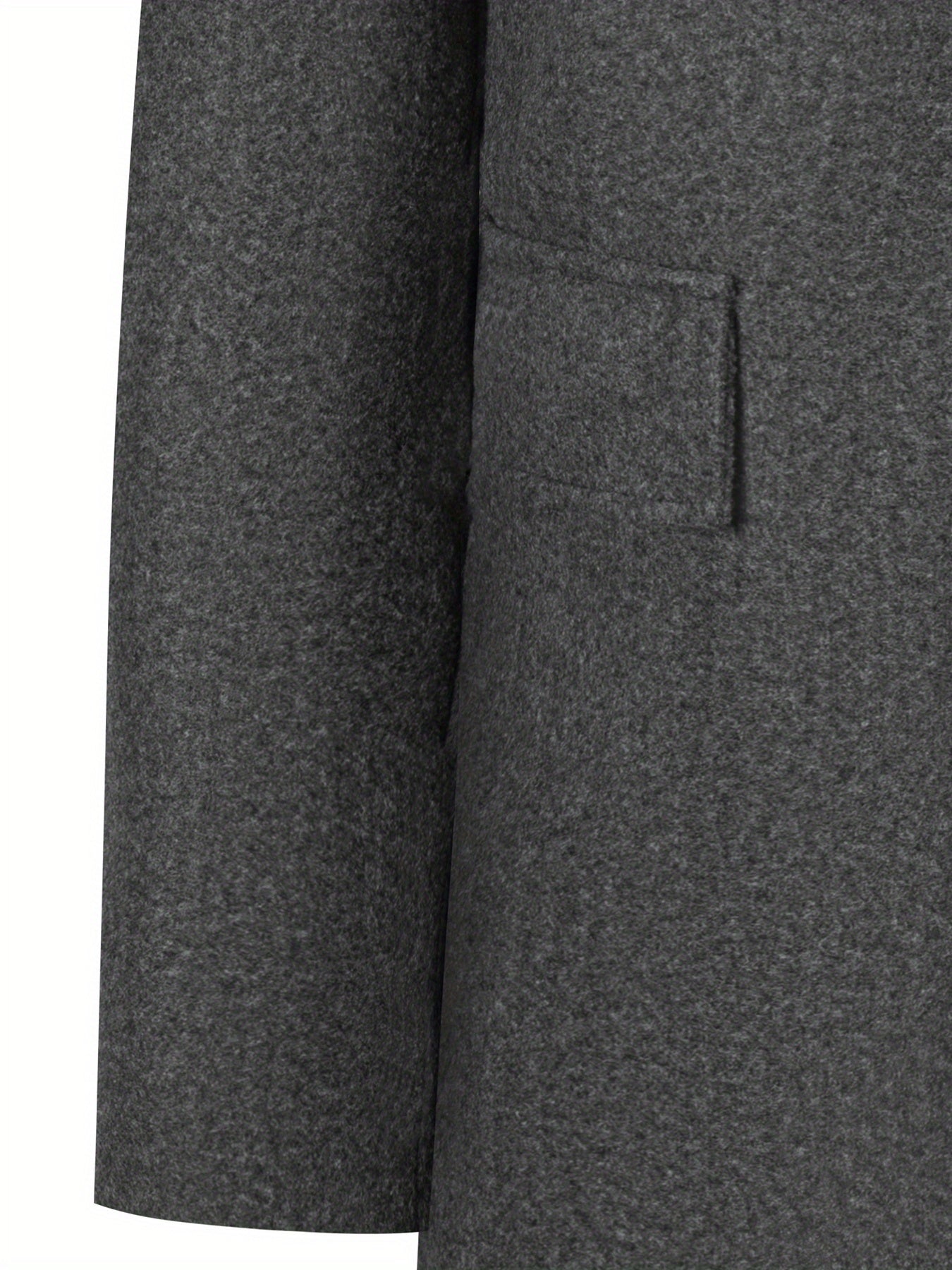 2025 Nuovo trench casual classico a tinta unita per uomo con doppie tasche, design semplice, stile papà elegante, resistente alle rughe, chiusura a singolo petto, leggero e di lusso, cappotto antivento per la primavera/autunno