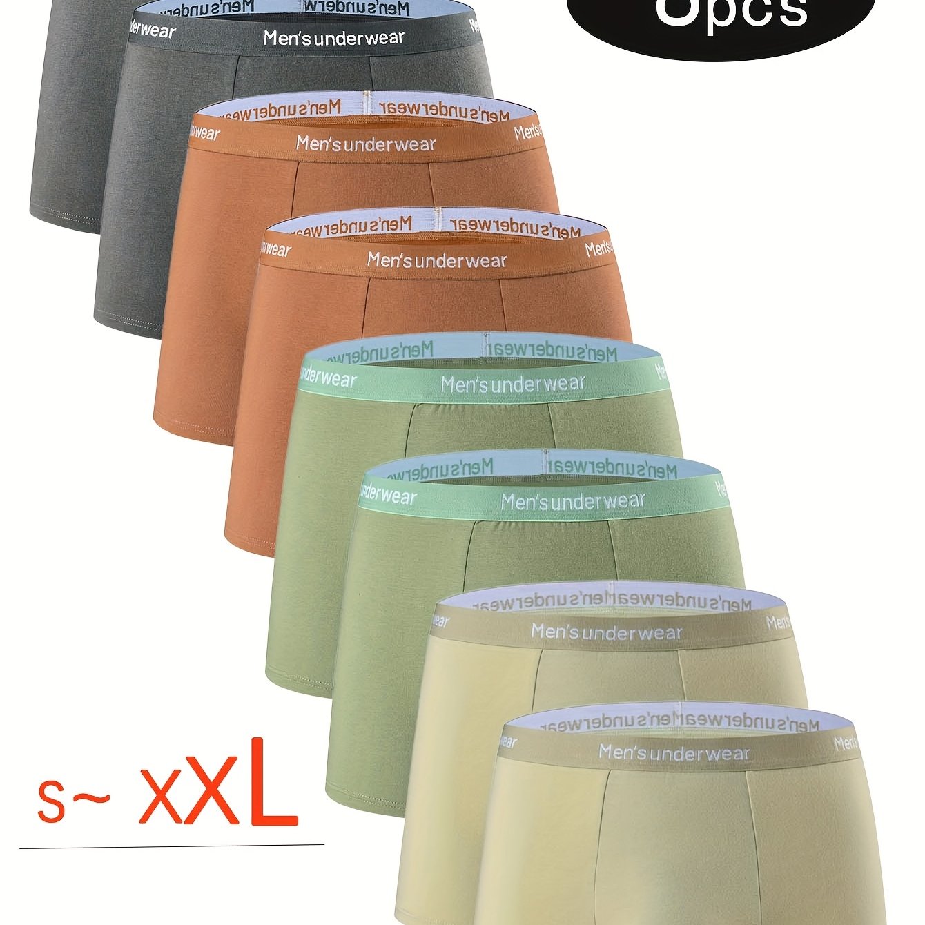 8 Pezzi Mutande Uomo in Cotone Misto, 95% cotono Boxer Casual, Pantaloncini Sportivi Traspiranti Comodi ed Elastici, Boxer da Uomo,Intimo Uomo di Alta Qualità,Mutande per Uomini,Intimo per Uomini,Slip Boxer da Uomo,Slip Boxer da Uomo, Intimo da Tempo Libe