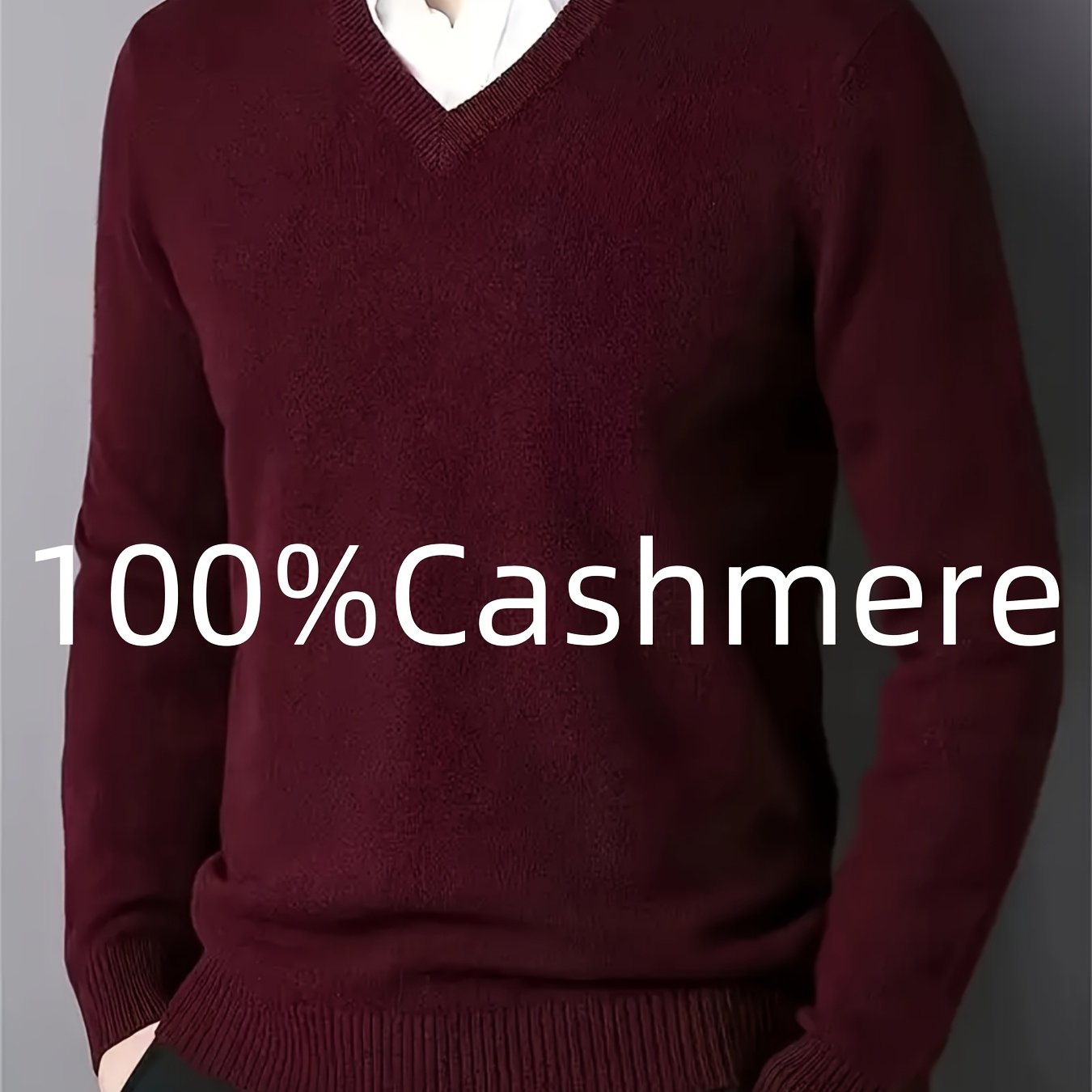 Maglione da uomo, casual e confortevole, adatto per strati di lavoro, tessuto morbido, molto caldo.