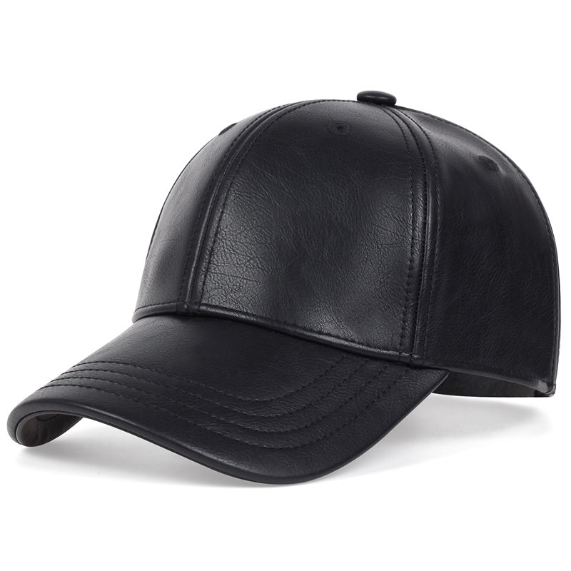 1pz Cappello da baseball in pelle PU da uomo, scelta ideale per i regali