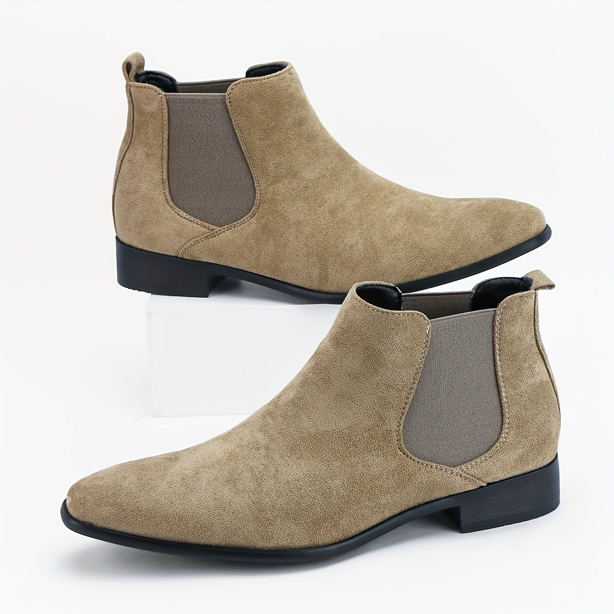 Stivaletti Chelsea da uomo Stivaletti eleganti Stivaletti casual Stivaletti alla caviglia Slip On Scarpe eleganti per campeggio all'aperto
