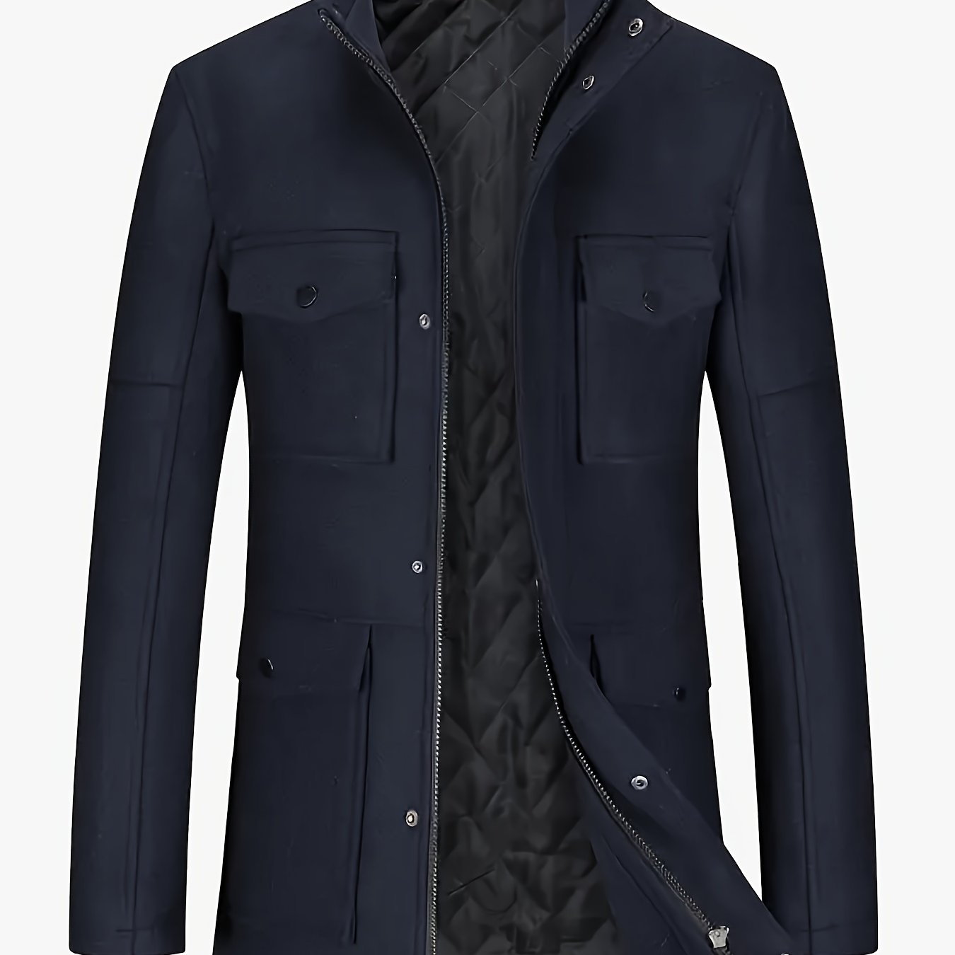 Nuovo Cappotto in Tweed Uomo Autunno/Inverno, Doppiopetto Lana Elegante per Business, Capospalla Invernale, Giacca da Cerimonia Sartoriale a Due Bottoni, Materiale Resistente, Lavabile a Mano, Gilet Stratificato, Paletot Allungato, Per Occasioni Formali e