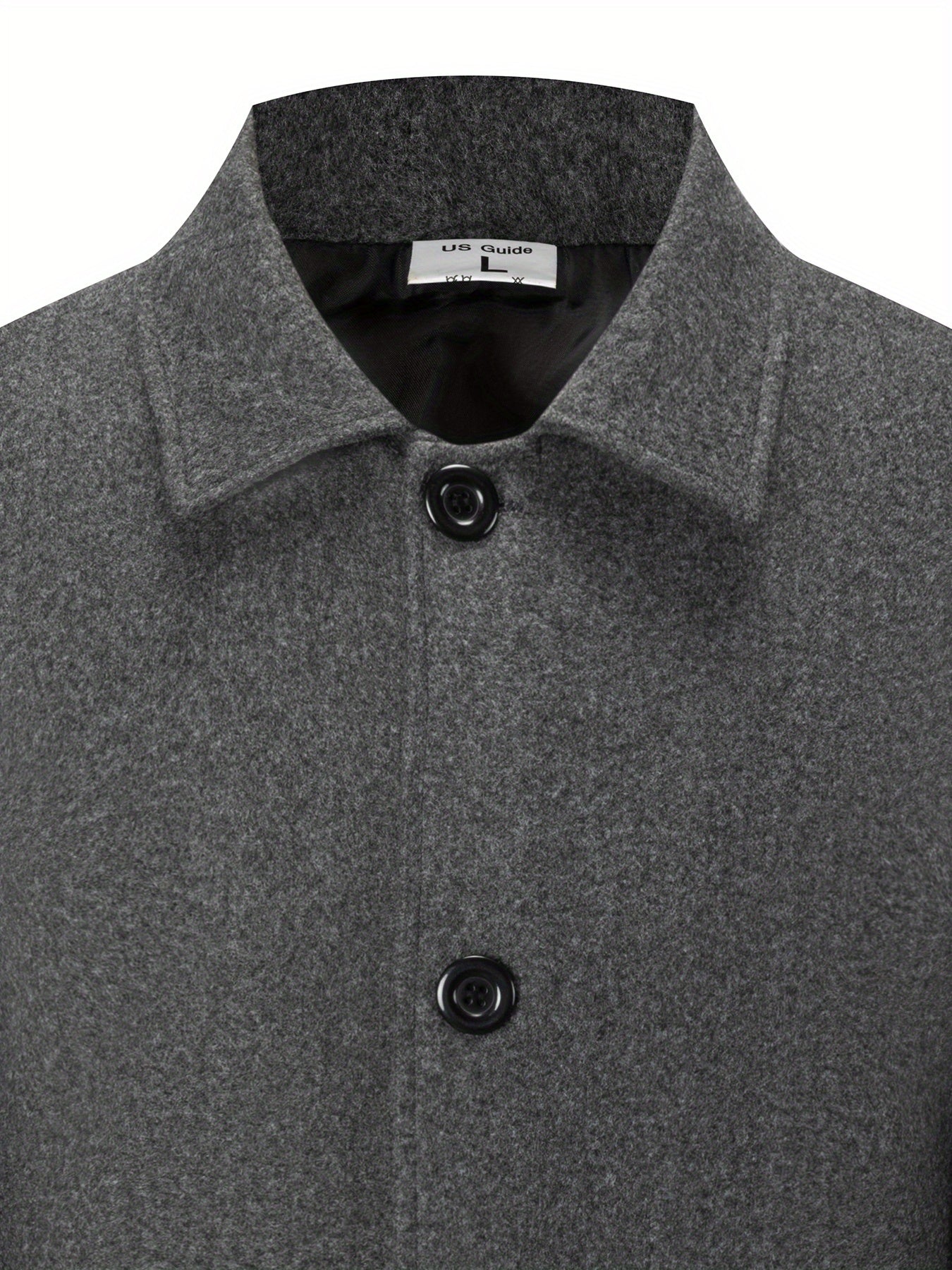 2025 Nuovo trench casual classico a tinta unita per uomo con doppie tasche, design semplice, stile papà elegante, resistente alle rughe, chiusura a singolo petto, leggero e di lusso, cappotto antivento per la primavera/autunno