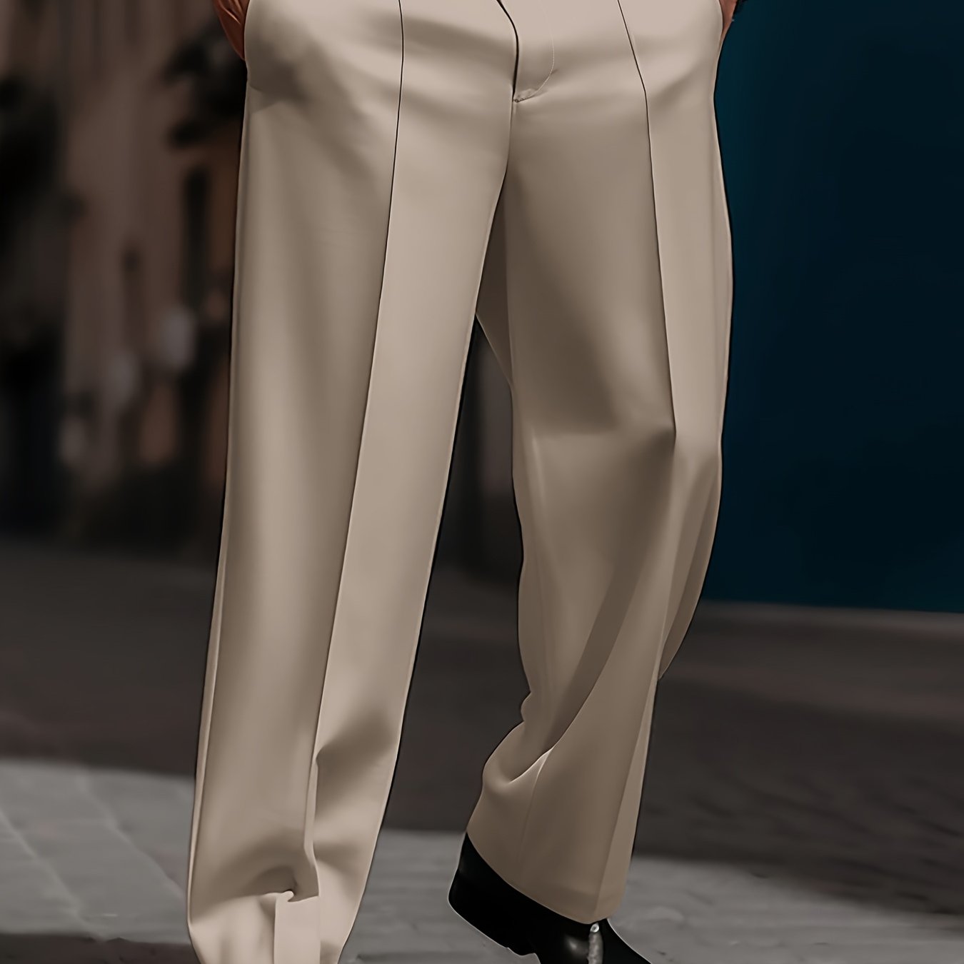 Pantaloni da Uomo Larghi e Comodi, Taglio Dritto Semplice, Moda Quotidiana di Base