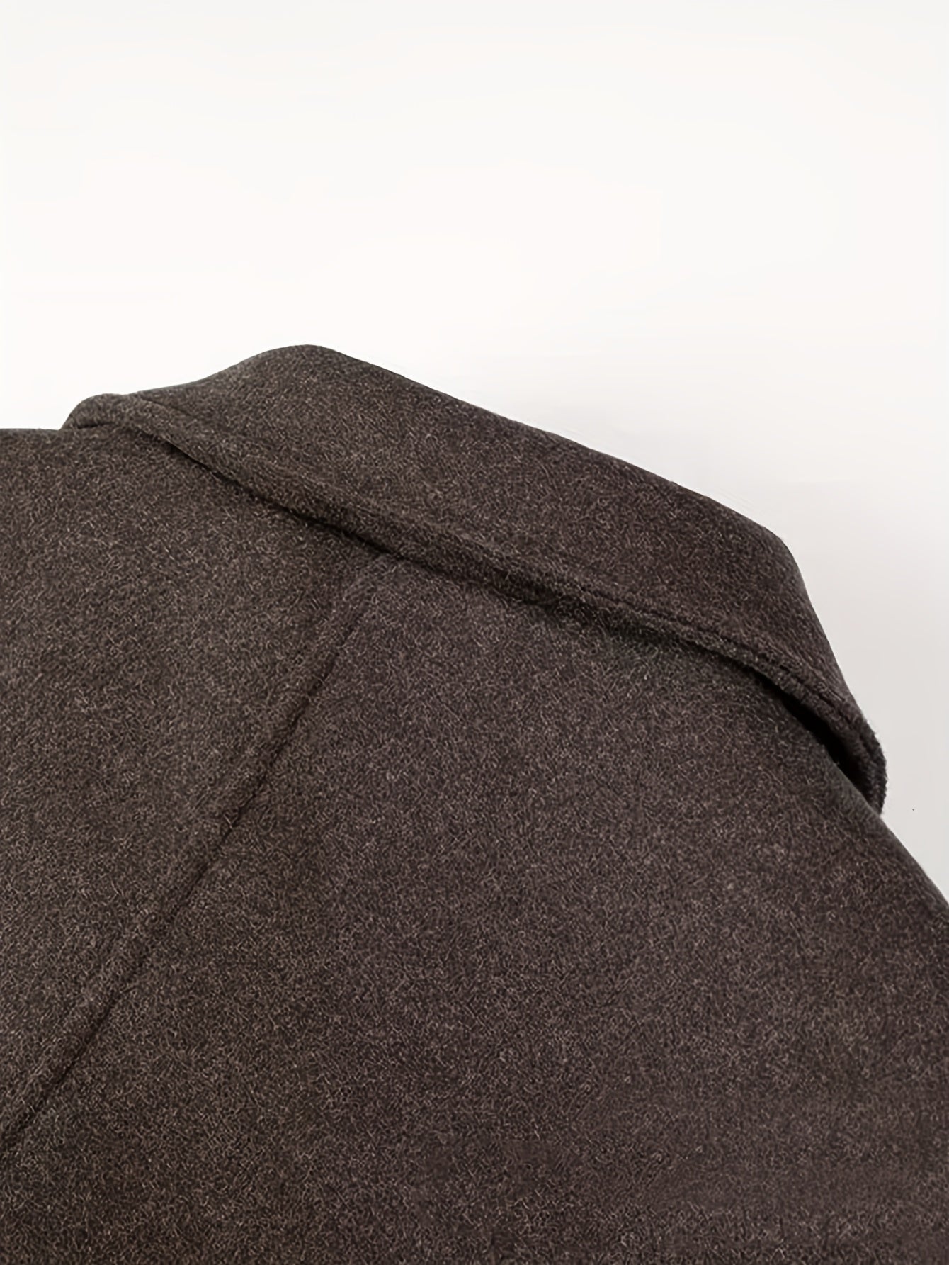 ZD0622917 Giacca Elegante Donna Marrone - Chiusura a Bottoni Classica, Cappotto Sartoriale in H-Shape Strutturato per Ufficio ed Eventi Casual e Formali - Design Stratificato Stagionale con Collo Vintage, Finitura Lucida, Tessuto di Alta Qualità, Abbiglia
