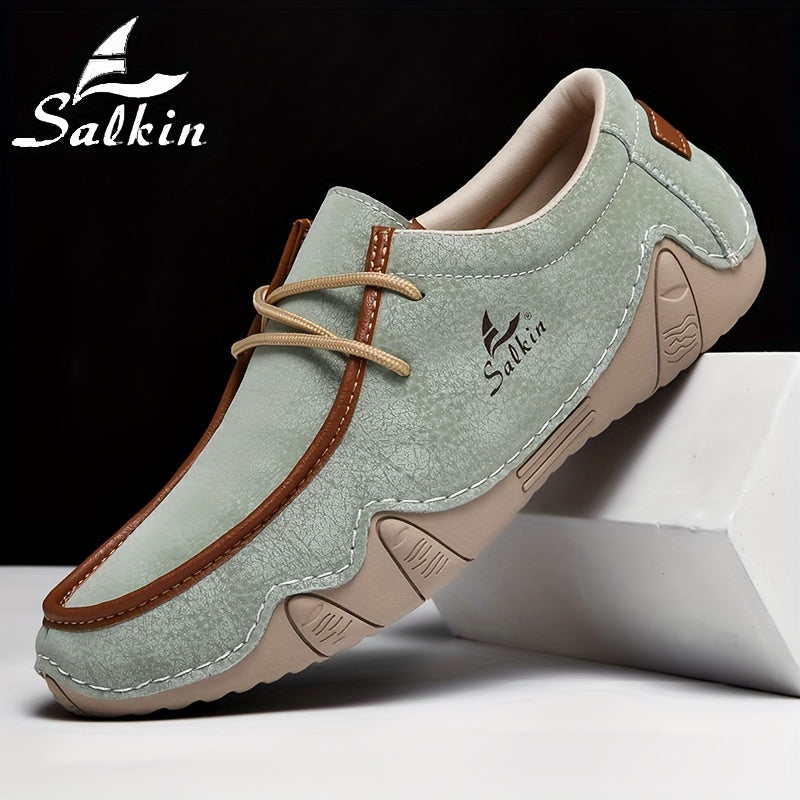Mocassini Casual Fatti a Mano da Uomo Salkin - Sneakers Comode e Resistenti con Lacci in Diversi Colori