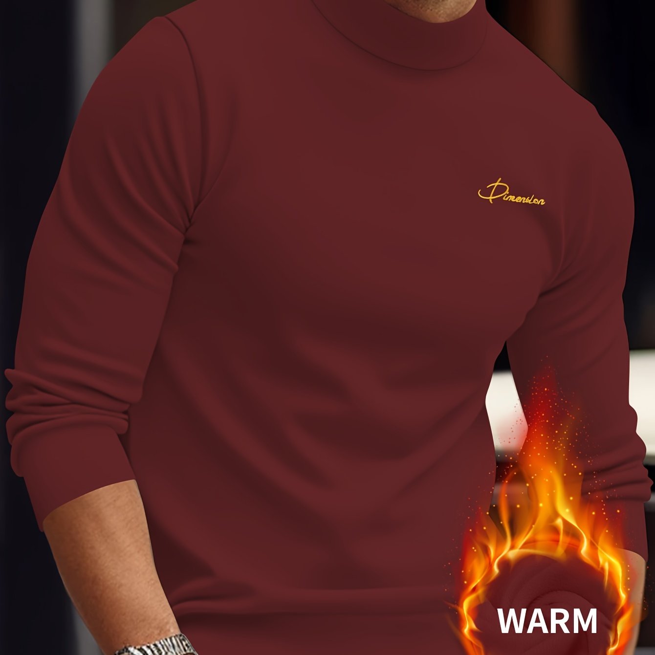 Z1012 Maglione Termico da Uomo a Maniche Lunghe con Scollo a Punta d'Arte - Maglia Invernale Calda e Resistente con Chiusura Frontale Intera con Zip, Collo Alto e Zip Integrale, Abbigliamento Lavabile in Lavatrice per Attività all'Aperto, Design con Zip F
