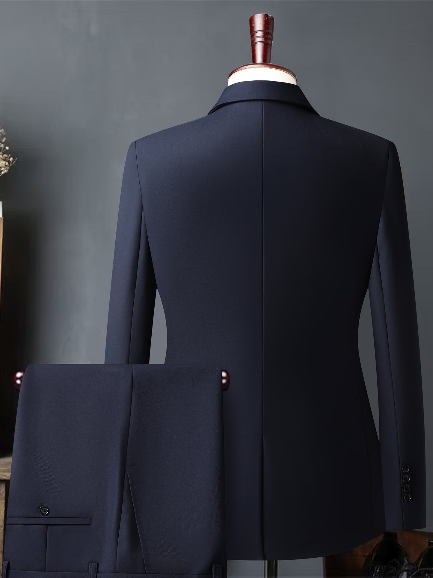 Abito da uomo bianco di alta gamma - Resistente alle rughe, adatto per ufficio e feste, taglio sottile con design doppiopetto, maniche lunghe, tessuto viscosa, perfetto per eventi formali, abbigliamento formale|Abito sottile|Tessuto viscosa