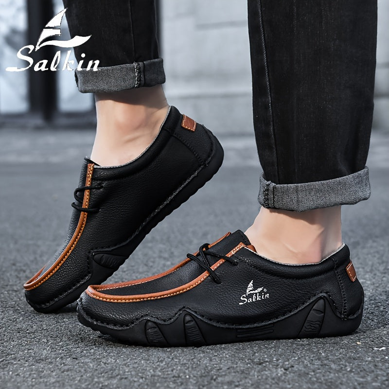 Mocassini Casual Fatti a Mano da Uomo Salkin - Sneakers Comode e Resistenti con Lacci in Diversi Colori