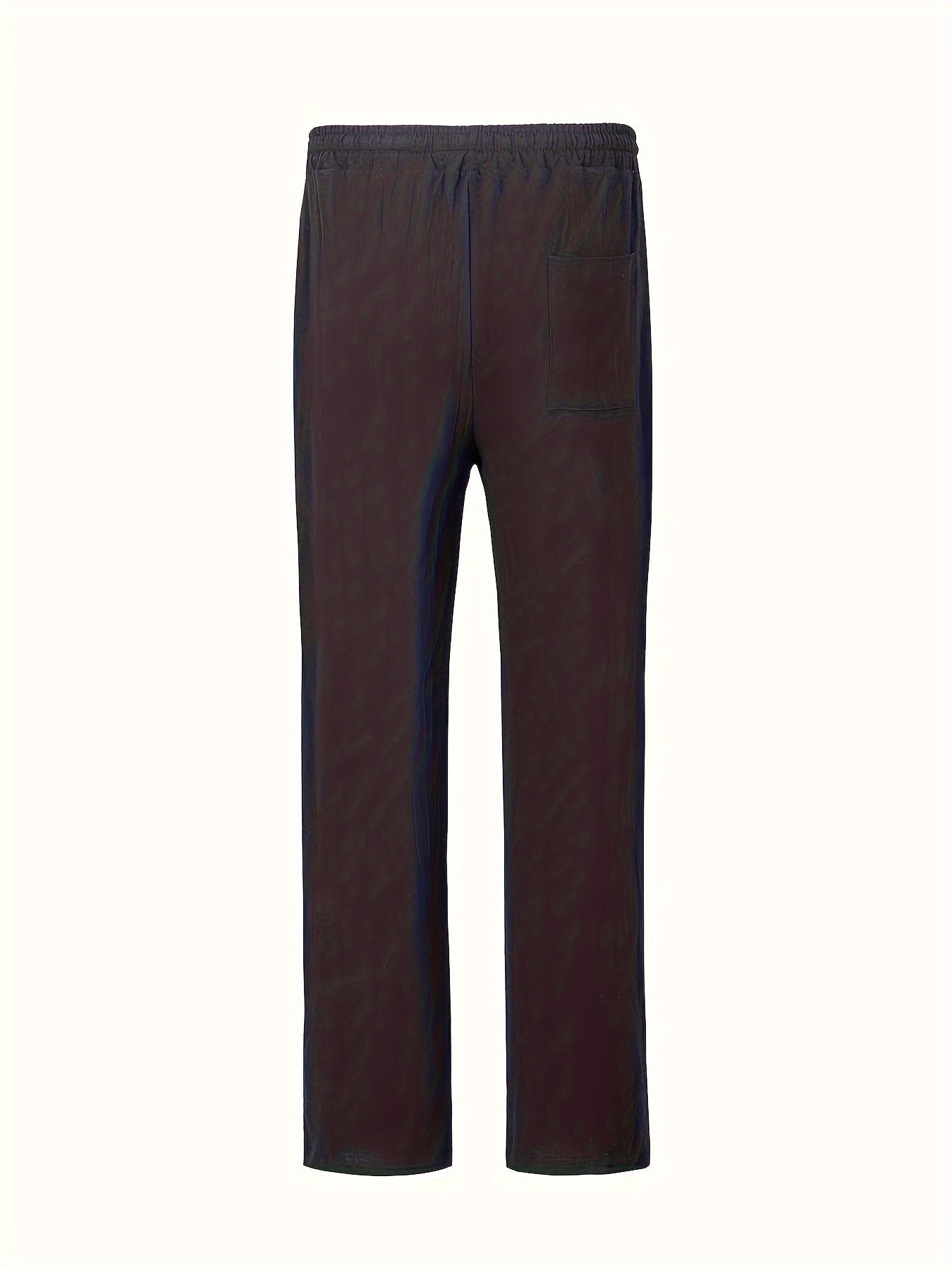 Uomo Pantaloni - Modelli a Gamba Dritta con Vita Regolabile, Senza Cintura per Look Casual e Semi-Formale - Leggeri e Traspiranti per Primavera/Autunno, Stile Rilassato, Costruzione Resistente