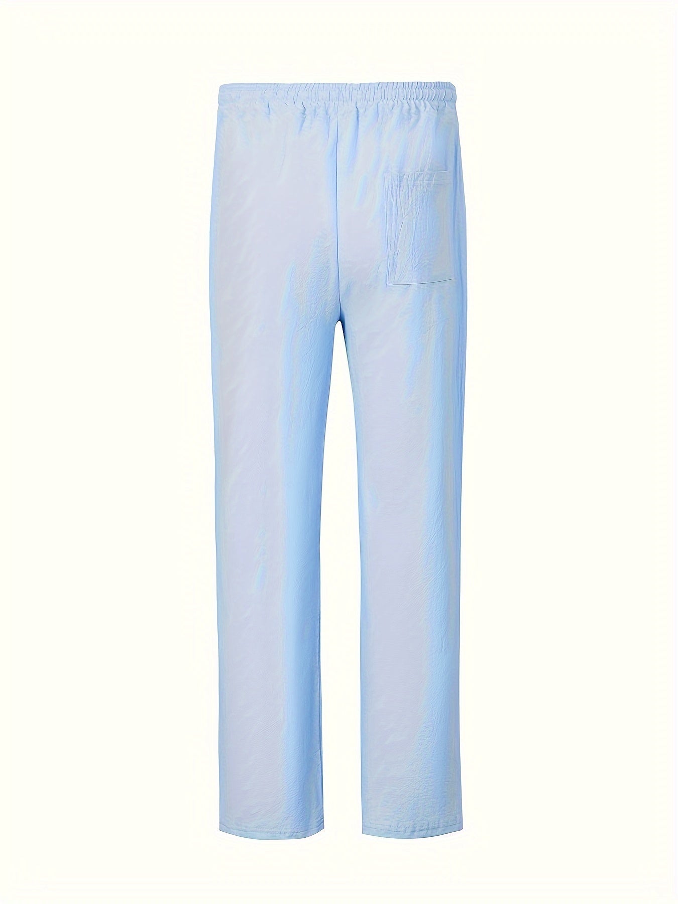 Uomo Pantaloni - Modelli a Gamba Dritta con Vita Regolabile, Senza Cintura per Look Casual e Semi-Formale - Leggeri e Traspiranti per Primavera/Autunno, Stile Rilassato, Costruzione Resistente