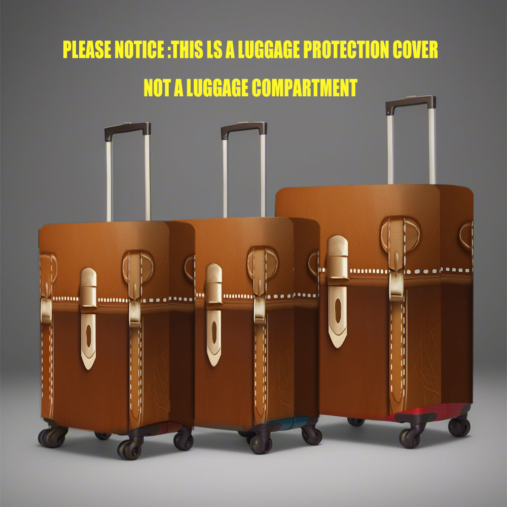 Una copertura per valigia da viaggio in stile vintage britannico con un design a motivi, perfetta per bagagli da viaggio, accessori da viaggio ed essenziale per le vacanze all'aperto, adatta per viaggi di lavoro e scenari di viaggio artistici. Si rivolge