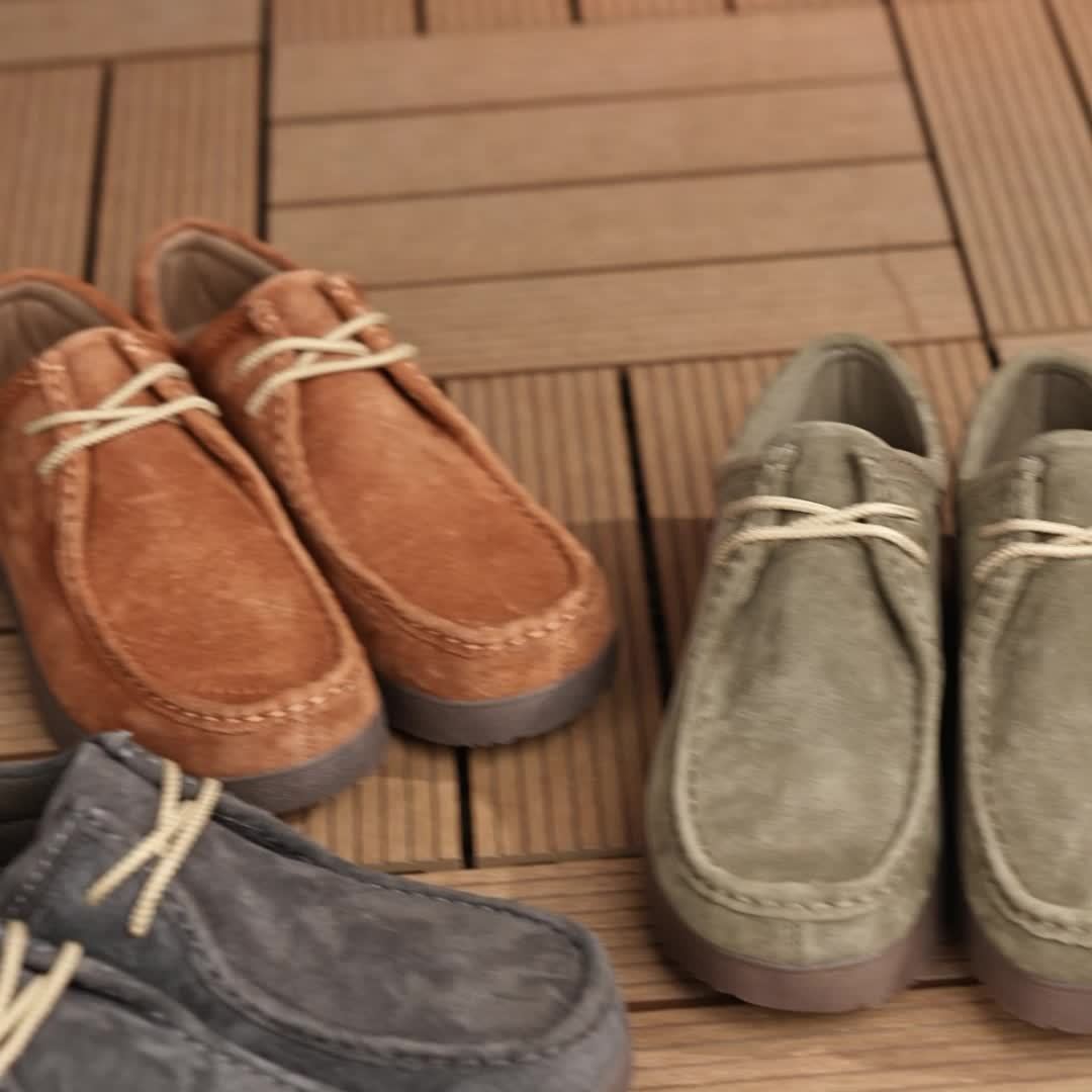 Scarpe casual autentiche, scarpe da lavoro in pelle di maiale con suole premium antiscivolo, ideali per l'autunno e l'inverno, facili da pulire