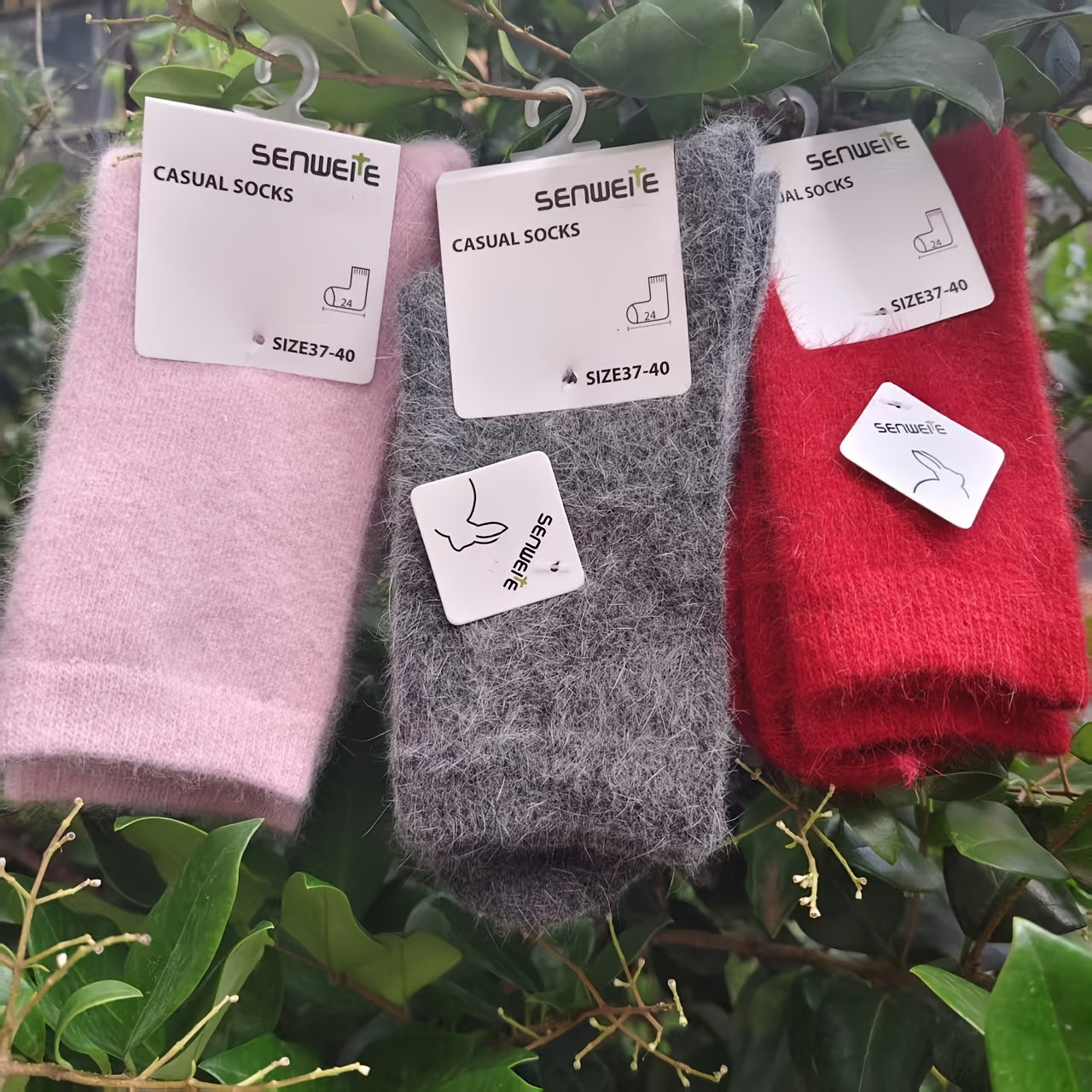 3 Paia di Calzini Autunnali e Invernali da Donna, Calze a Mezza Gamba da Donna, Spesse e Calde in Autunno e Inverno, Calze Tinta Unita e Design Versatile per il Pendolarismo! Calzini Antifreddo e Morbidi per Autunno e Inverno!, Calze Lunghe da Donna